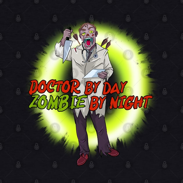 Surgeon Zombie Healthcare Night Shift Doctor by Trendy Black Sheep